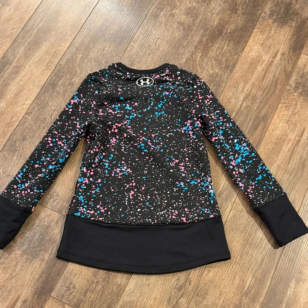 Under Armour Kids' Multicolor Splatter Long Sleeve Tee